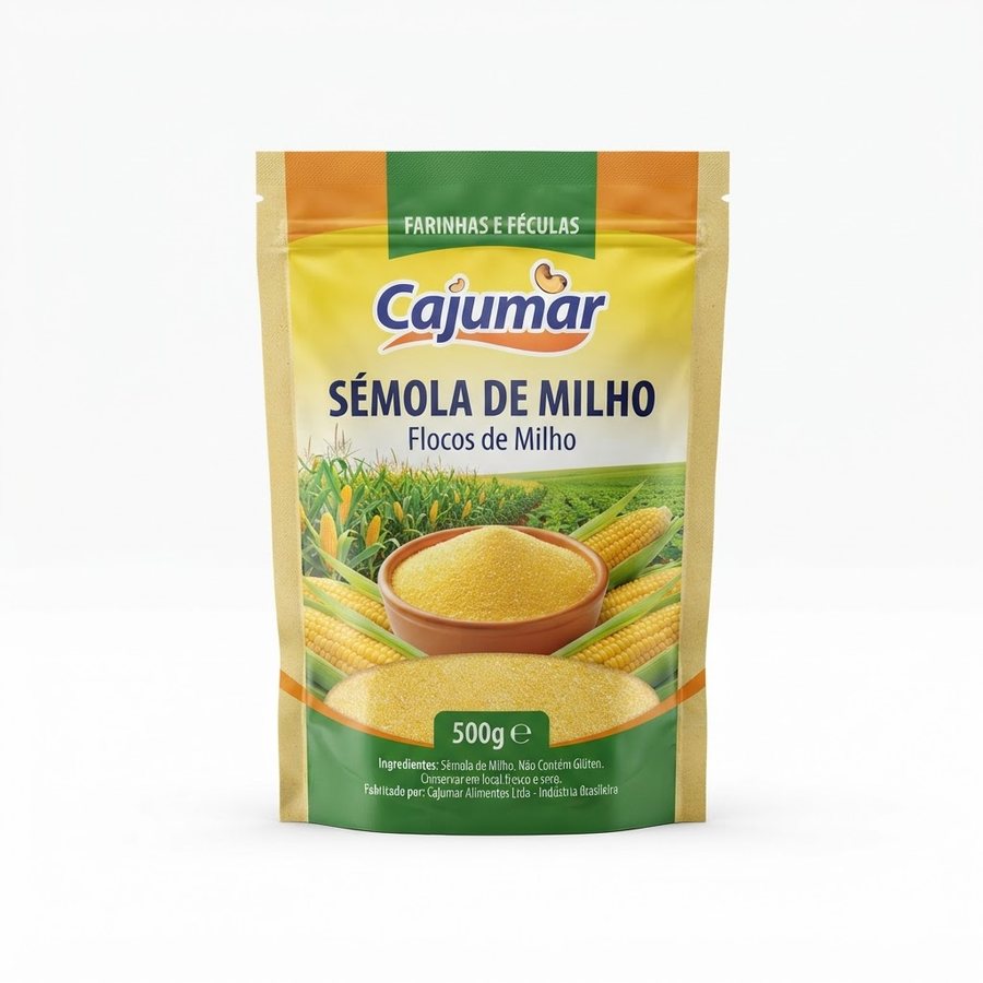 Sémola de Milho Cajumar — produto disponível na BRAVI