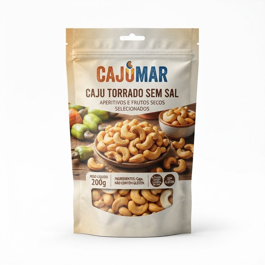 Caju Torrado sem Sal Cajumar — produto disponível na BRAVI