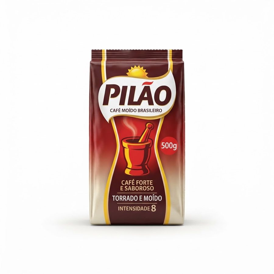Café Moído Brasileiro Pilão 500 g Pilão — produto disponível na BRAVI