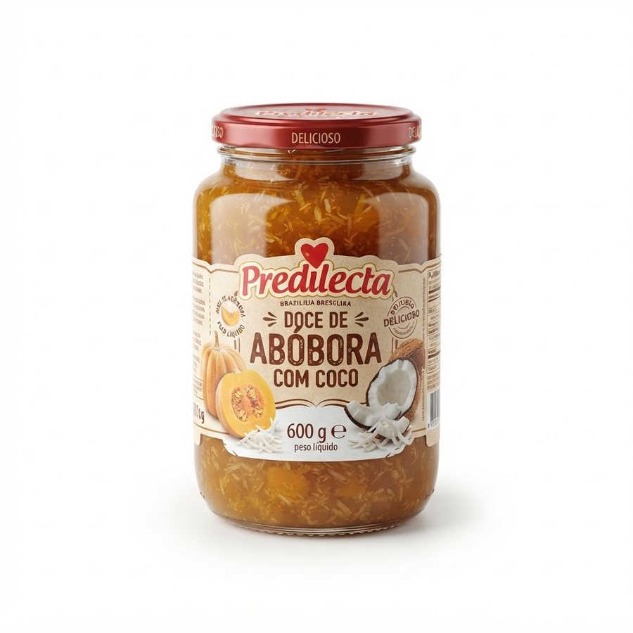 Doce de Abóbora com Coco 600 g Predilecta — produto disponível na BRAVI