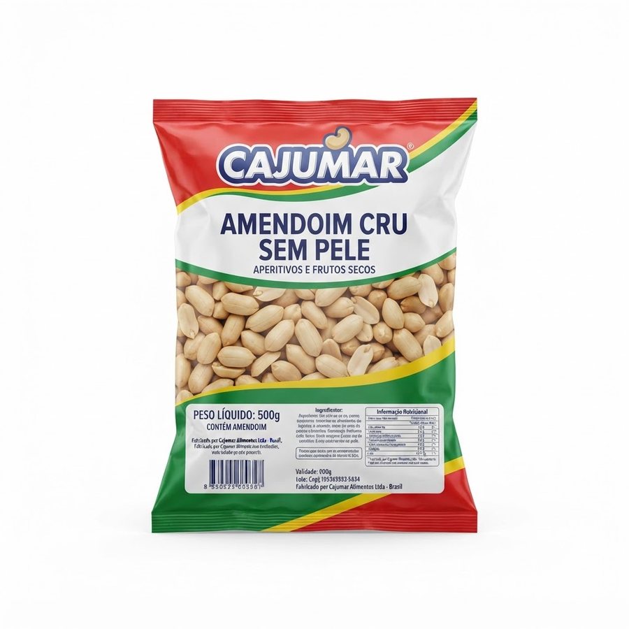 Amendoim Cru sem Pele Cajumar — produto disponível na BRAVI