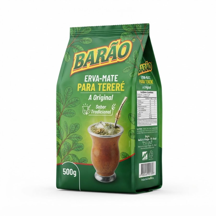 Erva-mate Barão Tereré 500 g Barão — produto disponível na BRAVI