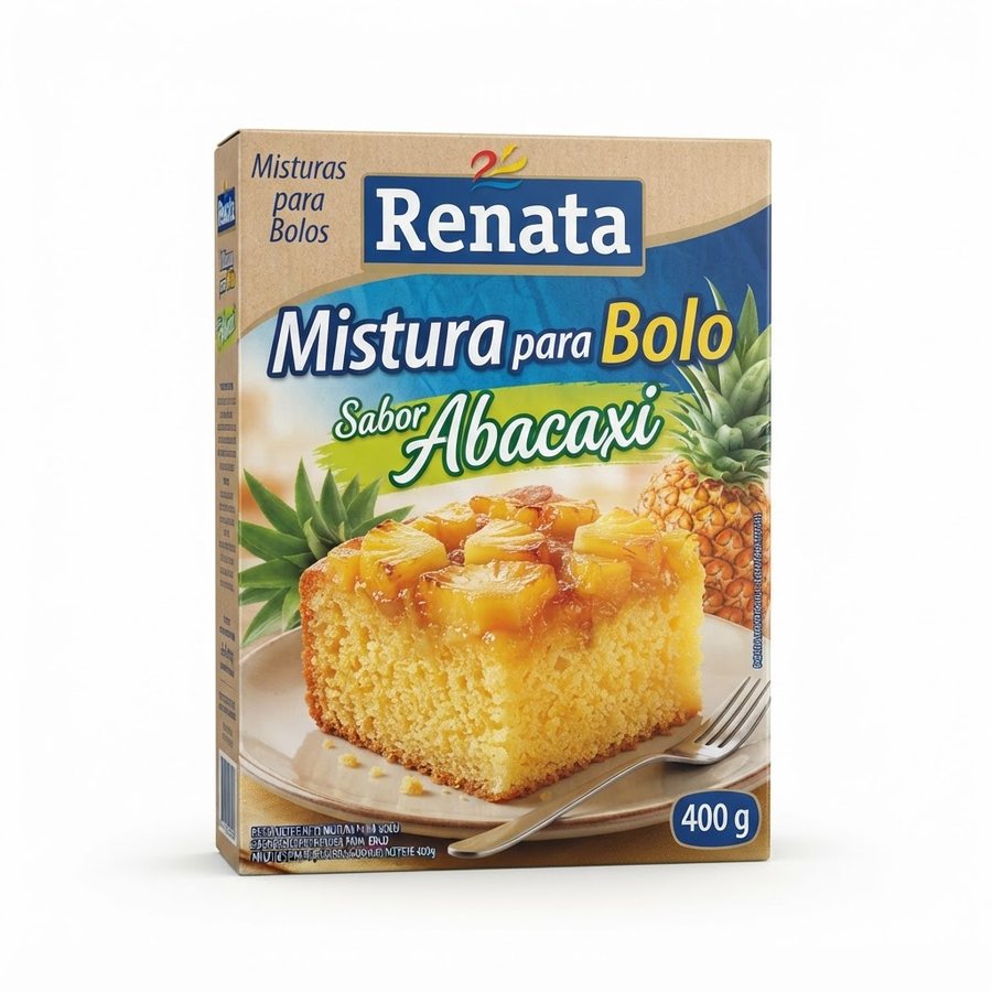 Mistura para Bolo Sabor Abacaxi 400 g Renata — produto disponível na BRAVI