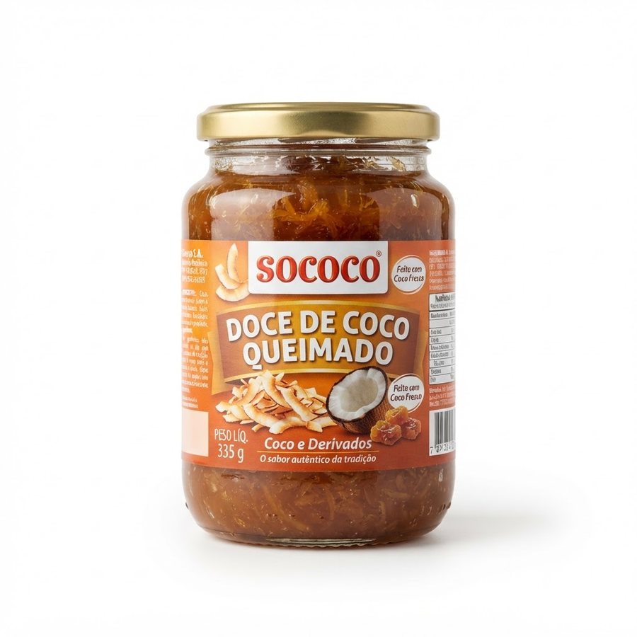 Doce de Coco Queimado 335 g Sococo — produto disponível na BRAVI