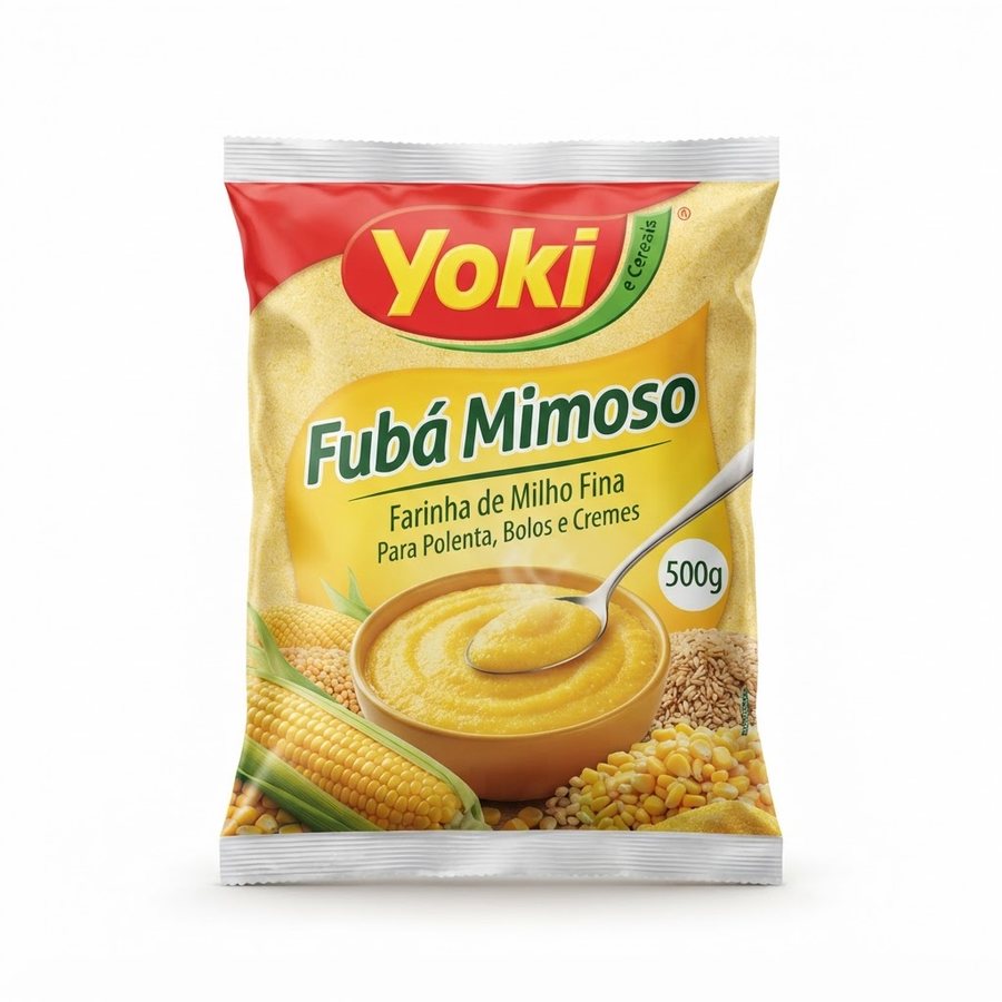Fubá Mimoso 500 g Yoki — produto disponível na BRAVI