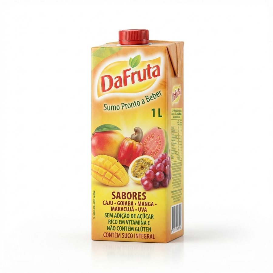 Sumo Pronto a Beber 1 L — Caju, Goiaba, Manga, Maracujá e Uva DaFruta — produto disponível na BRAVI