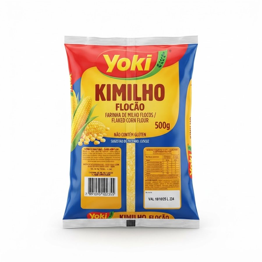 Kimilho Flocão 500 g Yoki — produto disponível na BRAVI