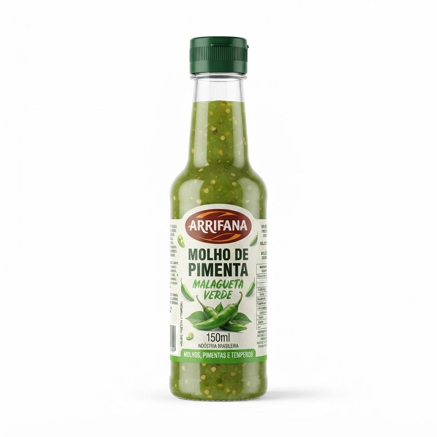 Molho de Pimenta Malagueta Verde 150 ml Arrifana — produto disponível na BRAVI