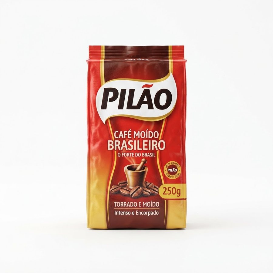 Café Moído Brasileiro Pilão 250 g Pilão — produto disponível na BRAVI