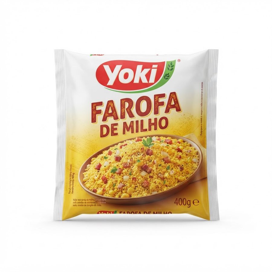 Farofa de Milho 400 g Yoki — produto disponível na BRAVI